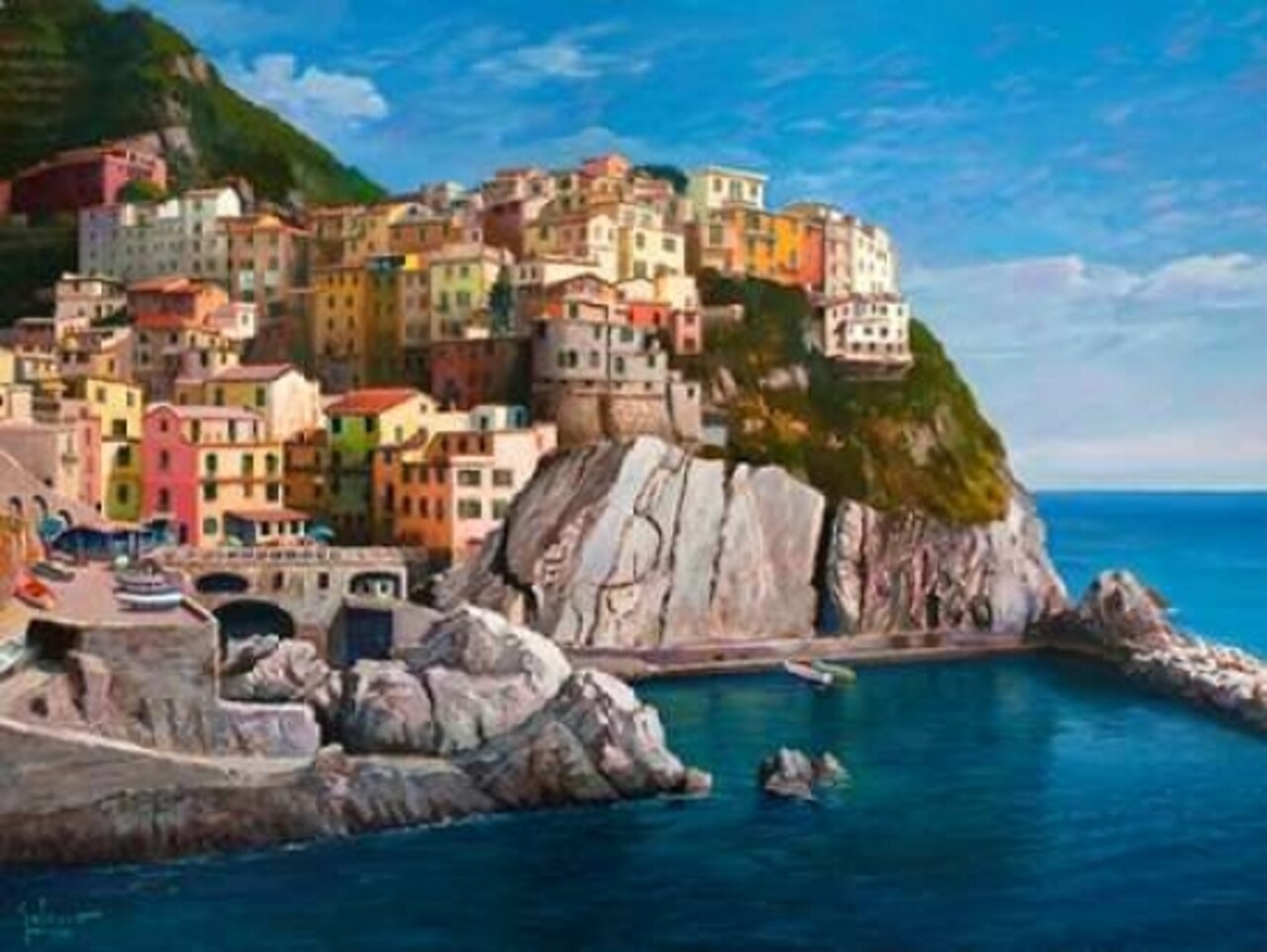 Manarola-Le Cinque Terre Poster Print by Adriano Galasso - Item # VARPDX3AD457